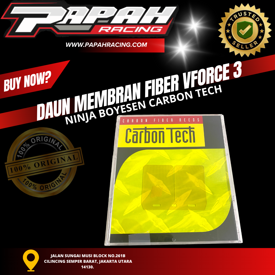 DAUN MEMBRAN FIBER VFORCE 3 NINJA BOYESEN CARBON TECH
